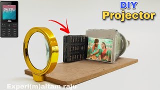 How to Make mobile Projector at home  Smartphone projector [upl. by Adlen]