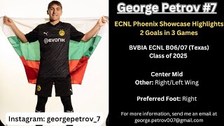 George Petrov  ECNL Phoenix Showcase Highlights 202425 Season [upl. by Yeoj]