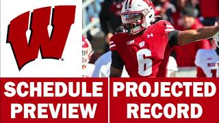 Wisconsin Football 2024 Schedule Preview amp Record Projection [upl. by Shulamith]