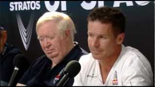 Red Bull Stratos Post Jump Press Conference with Felix Baumgartner [upl. by Latham]