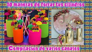 10 formas de forrar nuestros cilindros para candy bar compilación de varios canales [upl. by Wengert961]