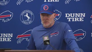 McDermott speaks to media following practice [upl. by Neirual]