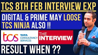 🔴TCS 8th Feb Interview Experience  Dont Loose Ninja Also🔥 [upl. by Theressa]