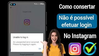 Corrigir o problema de não conseguir fazer login no Instagram 2024 [upl. by Notsuoh]