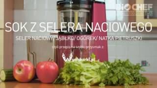 Szybki przepis na sok z selera naciowego z BioChef Whole Slow Juicer wyciskarka soku [upl. by Amery]