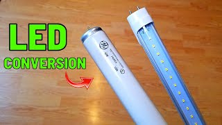 How To Convert T8 Fluorescent Lights to LED ● Explained in Simple Terms [upl. by Ailyn]