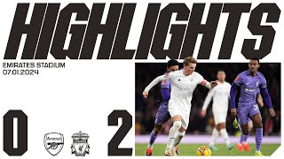 HIGHLIGHTS  Arsenal vs Liverpool 02  Emirates FA Cup [upl. by Uolymme929]