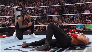 Jimmy USO Return HELP Roman Reigns And Cody Rhodes At Bad BLOOD 2024  wwe Bad blood 2024 Highlights [upl. by Elvah749]