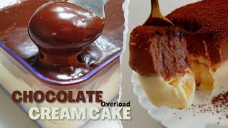 NO BAKE CHOCOLATE CREAM CAKE l ICE CREAM CAKE l NO GELATIN l PINOY JUICY BITES [upl. by Aitnic]