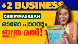 PLUS TWO BUSINESS STUDIES  CHRISTMAS EXAM SPECIAL CHAPTER WISE IMPORTANT TOPICS🔥 [upl. by Giguere427]