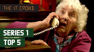 TOP 5 The IT Crowd Best Moments  Series 1 [upl. by Ahsenyt361]