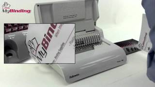 Binding Machine Tutorial  How to Use Fellowes Star 150 [upl. by Jarlath]