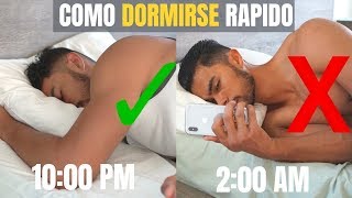 Cómo Quedarse Dormido RÁPIDO Cuando No Puedes Dormirte [upl. by Moynahan]