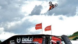 Bolddog FMX Bikes Back Flip Kelso Border Union Show [upl. by Airottiv472]