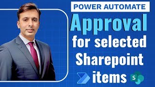 Request Approval for a Selected SharePoint List Item using Power Automate [upl. by Avad]