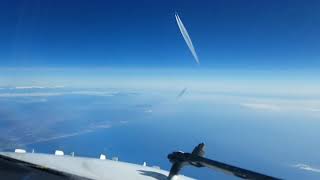 Rare video RVSM airspace Minimum aircraft separation 3 aircrafts at same position at the same time [upl. by Lareena684]