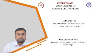 Lecture 54 Management of OffBalance Sheet Activities  I [upl. by Cornell643]