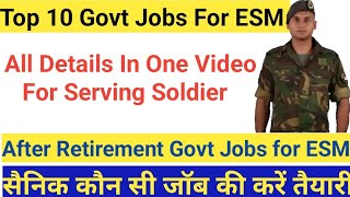 Ex Serviceman Govt Jobs after RetirementExserviceman Rules for Govt Exam [upl. by Narej]