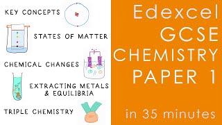 All of Edexcel CHEMISTRY Paper 1 in 35 minutes  GCSE Science Revision [upl. by Erich]