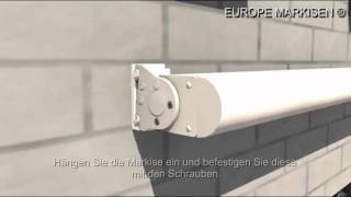 Montage und Einstellung der Markise EUROPE 2020  2050 [upl. by Pelmas421]