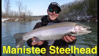 Manistee River Steelhead Fishing [upl. by Ranita]