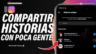 Compartir HISTORIAS de Instagram Solo con ALGUNAS Personas ✅ [upl. by Litha]