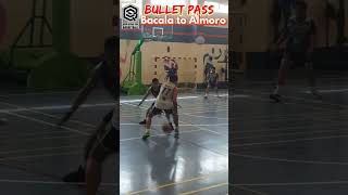 BULLET PASS● Oliver Bacala to Melvin Almoro QatarRisingSunHoopersByArLyndo highlights [upl. by Xenos622]