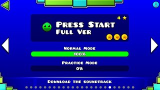 PRESS START FULL VERSION  GEOMETRY DASH  losersgameplays [upl. by Ednarb]