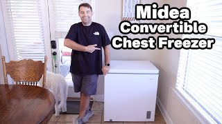 Midea Chest Freezer Converts Into Refrigerator 70Cuft [upl. by Eniluqaj122]