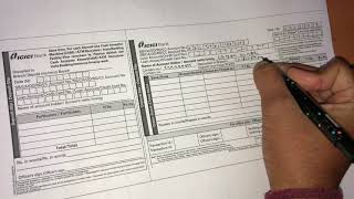 ICICI Bank ka cash and cheque Deposit form kaise bhare [upl. by Ahsiekam360]