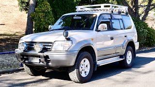 1996 Toyota Land Cruiser Prado Turbo Diesel Intercooler USA Import Japan Auction Purchase Review [upl. by Ardenia]