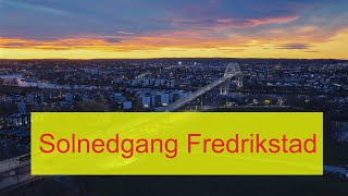 Norway Sunset Fredrikstad TestFlight by Drone 4K [upl. by Iives57]