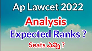 Ap Lawcet 2022Analysis [upl. by Aisiat]