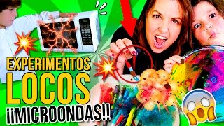 🔥 ¡4 EXPERIMENTOS LOCOS con MICROONDAS ¿Qué pasa si metemos CDs Barbies Jabón o Chips [upl. by Oisangi929]