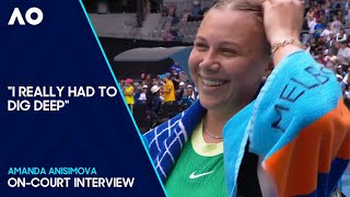 Amanda Anisimova OnCourt Interview  Australian Open 2024 Third Round [upl. by Deaner]