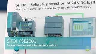 SITOP PSE200U  Easy installation with the selectivity module [upl. by Michaelina]