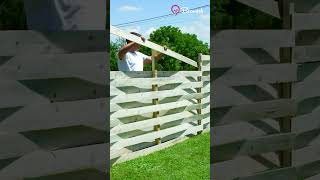 WHITE WOODEN FENCE DIY [upl. by Hctud947]