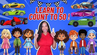 Learn to count to 50  The Counting Song  Kids Songs [upl. by Suirad]