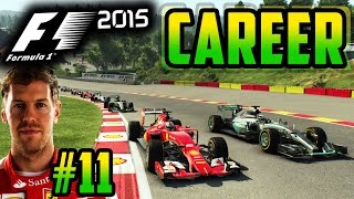 F1 2015 VETTEL CAREER MODE PART 11 BELGIUM SPA [upl. by Jaymee]