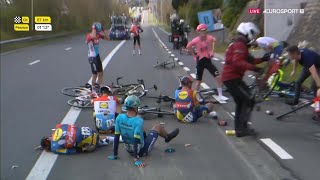 Résumé A travers la Flandre 2024  Matteo Jorgensen impressionnant  Violente Chute  Cyclisme [upl. by Dorelle]