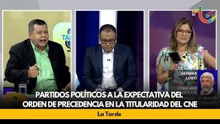 Partidos políticos a la expectativa del orden de precedencia en la titularidad del CNE [upl. by Mikeb565]