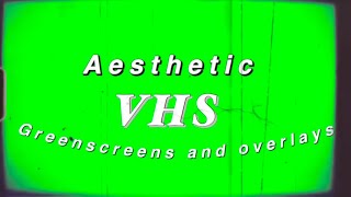 Aesthetic damaged VHSVCR overlays and greenscreens [upl. by Anayia802]