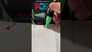 Green posca💚 art poscamarkers satisfying [upl. by Sulecram583]