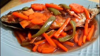 FISH ESCABECHE panlasang pinoy pagkaing pinoy [upl. by Hgielanna]