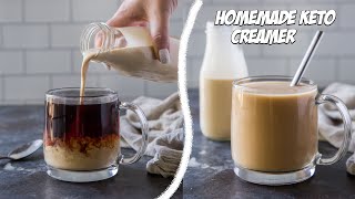 How to Make Homemade Keto Creamer  No Artificial Sweeteners [upl. by Touber]