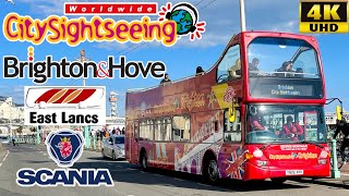 Brighton amp Hove Buses Worldwide City Sightseeing Tour East Lancs OmniDekka OpenTop Scania N94UD [upl. by Marje531]