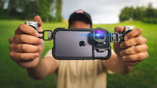 Get CINEMATIC Video with SmallRig Anamorphic Lens for iPhone [upl. by Reifel863]