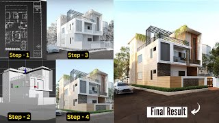 Exterior Design with 3ds Max amp VRay  Step by Step Tutorial for Beginners [upl. by Wj]