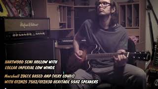 Hartwood Semi Hollow Lollars With Greenback 75Hz 55Hz Mix VERY LOUD [upl. by Anail717]