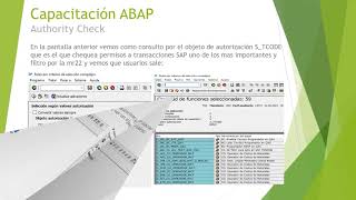 Capacitacion ABAP tema 10 Authority check [upl. by Paula]